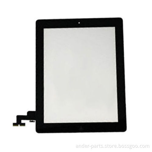 Touchscreen Digitizer Replacement for Apple iPad 2 Black with Home Button Adhesive Assembly